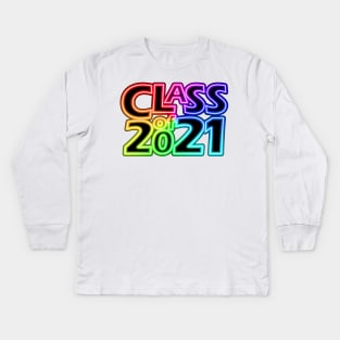 Grad Class of 2021 Kids Long Sleeve T-Shirt